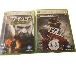 XBox 360 games Tom Clancy Splinter Cell Conviction & Double Agent Tested manuals